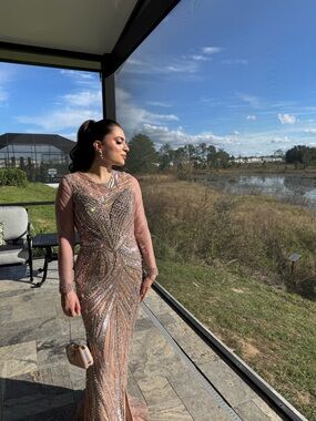 Portia and Scarlett long beaded dress